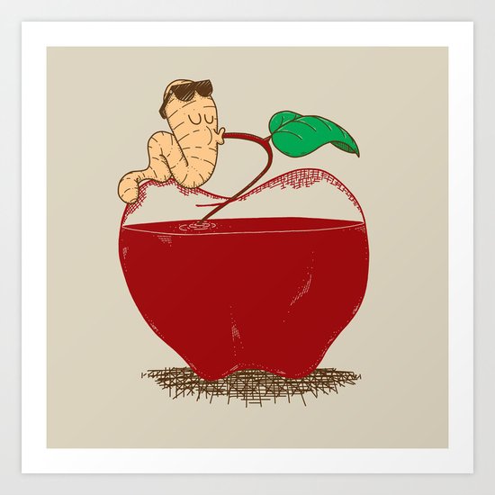 Apple Juice Art Print
