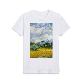 Vincent Van Gogh Wheat Field with Cypresses (1889) Kids T Shirt
