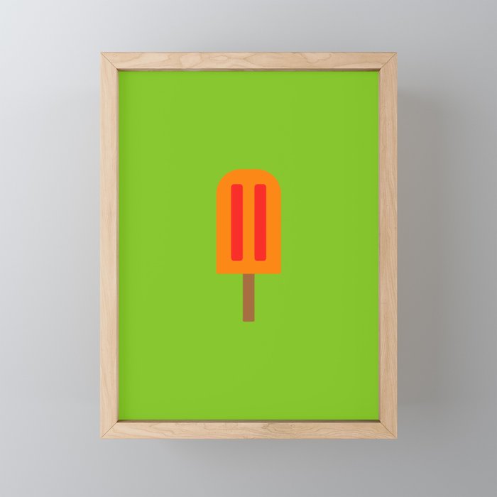 Orange Popsicle  Framed Mini Art Print