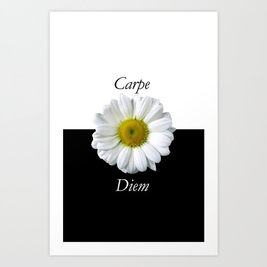 Yin Yang Carpe Diem Art Print