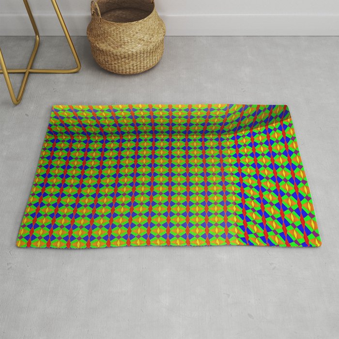 Colored pattern room Rug
