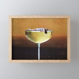 Champagne Sunset Framed Mini Art Print