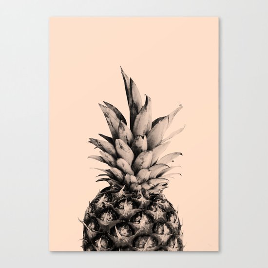 Pineapple on Pink Canvas Print