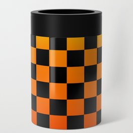 Checkered Sunset Gradient Can Cooler