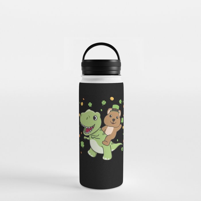 Quokka With T-rex St. Patrick's Day Ireland Water Bottle