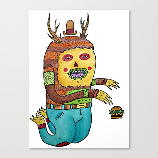 Burger time. Canvas Print