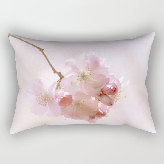 Cherry blossoms in Love - Cherryblossom Flower Floral Rectangular Pillow