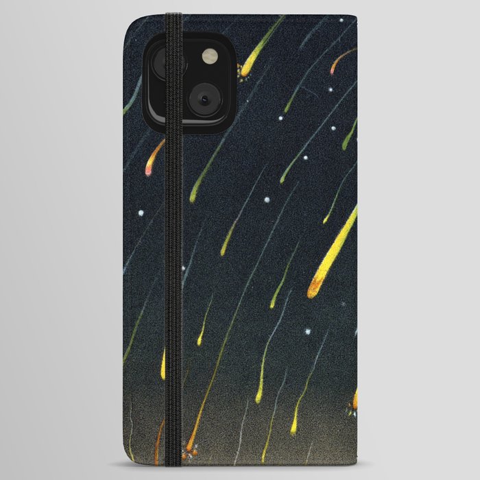 Starfall in North America by Edmund Weiss iPhone Wallet Case