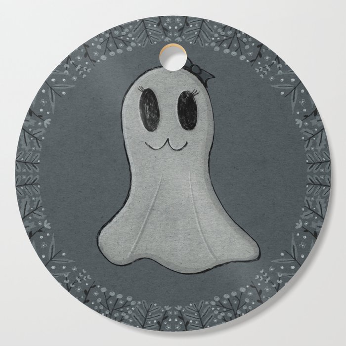 Spooky Ghost Girl Cutting Board