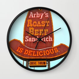 Classic Arby's sign Wall Clock