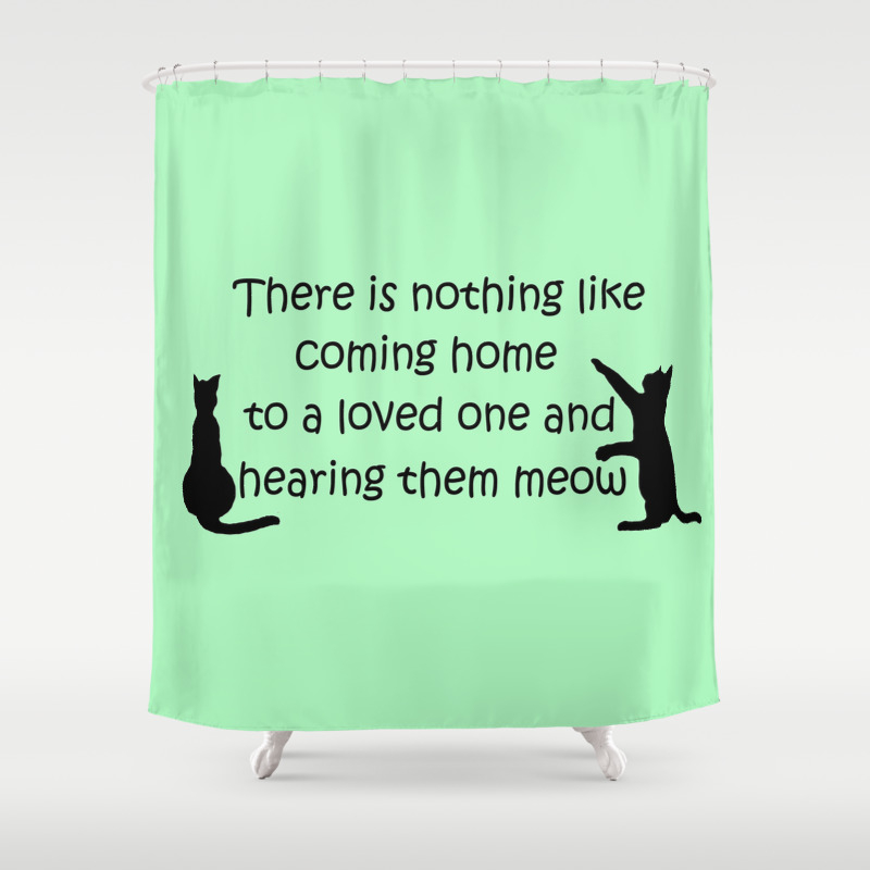 Coming Home To A Cat Shower Curtain By Frankiecat Society6