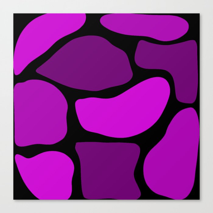 Elegant Abstract Vintage Purple Collection Canvas Print