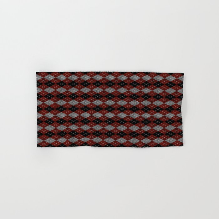 red and gray towels
