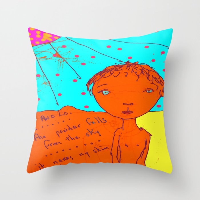 Itch in Colour Throw Pillow