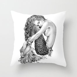 Mermaid Throw Pillow