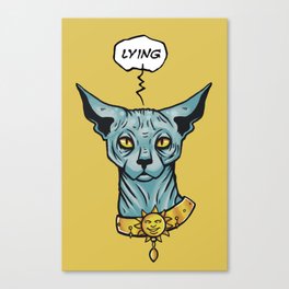 Lying cat  Canvas Print