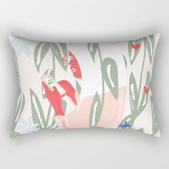 Planting The Social Life Rectangular Pillow