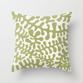 Henri Matisse cut outs seaweed plants pattern 10 Throw Pillow