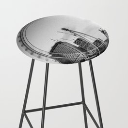 Great Britain Photography - The London Eye In Black And White Bar Stool