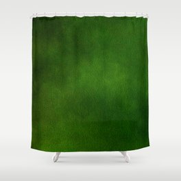 Vintage Retro Green Velvet Texture Shower Curtain