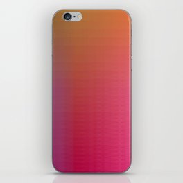 Whispered Circles Red, Magenta, Orange, Yellow Ombre iPhone Skin