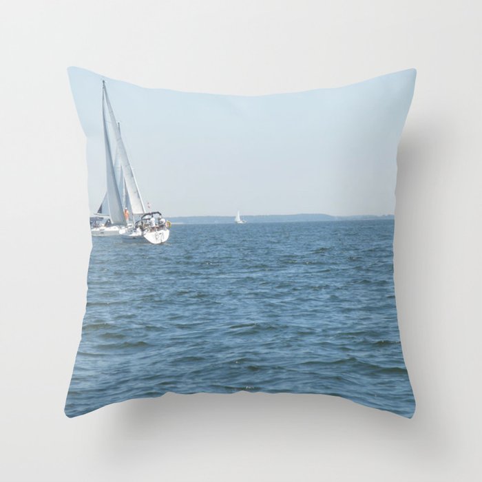 Sweet Day On the Bay Throw Pillow