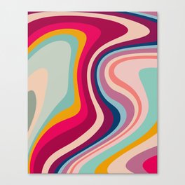 Boho Fluid Abstract Canvas Print