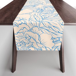 Blue Birds and Branches Table Runner
