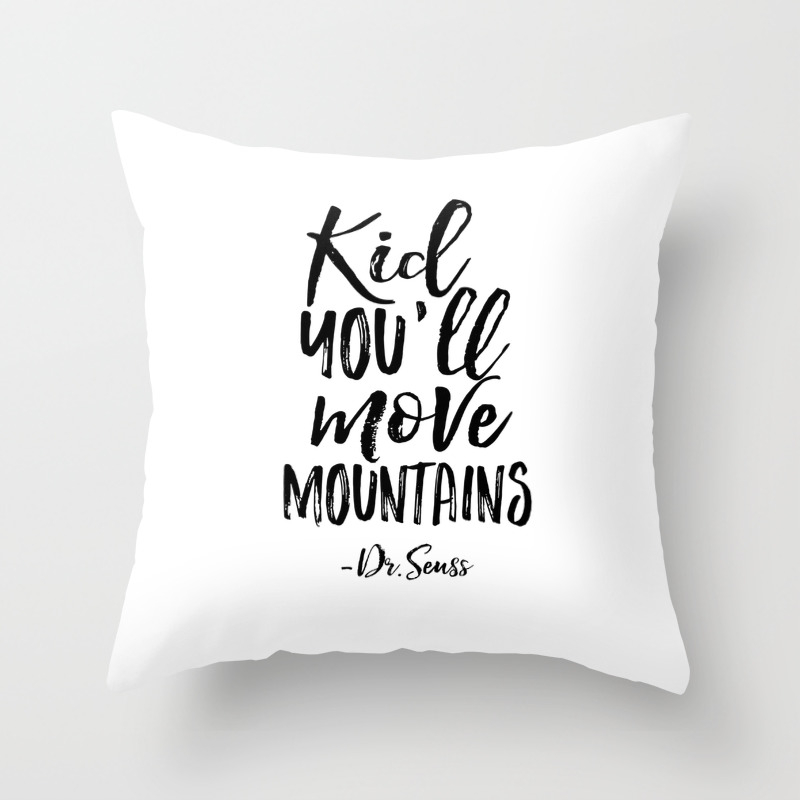 Nursery Wall Decor Kid You Ll Move Mountains Dr Seuss Quote Kids