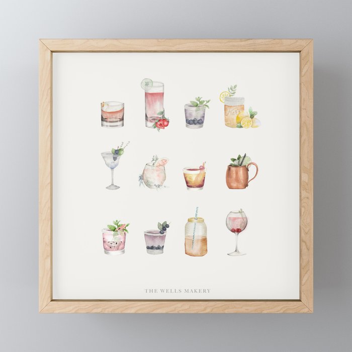 Cocktail Hour Framed Mini Art Print