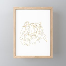 Girl's Night Framed Mini Art Print