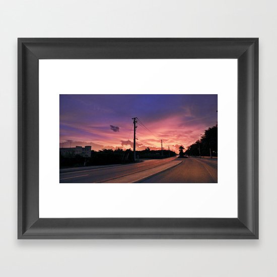 Miami Sunrise Framed Art Print