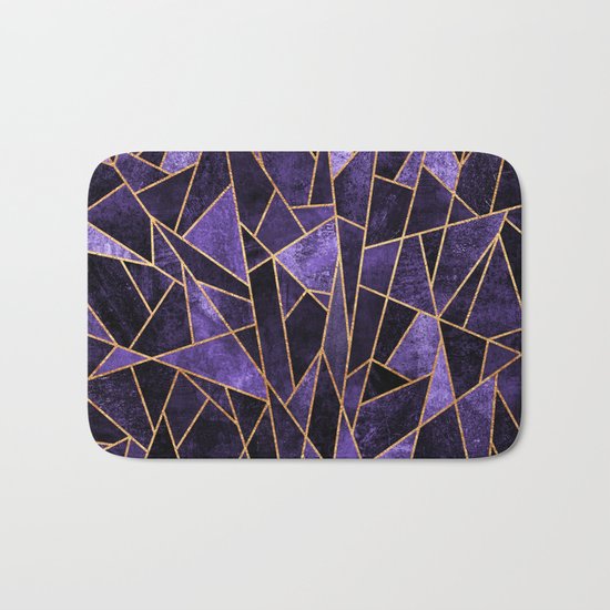 Shattered Amethyst Bath Mat