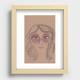 Hexed Recessed Framed Print