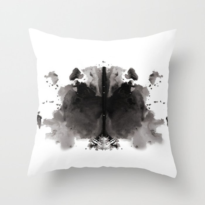 Rorschach test 4 Throw Pillow