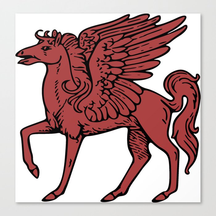 Pegasus shield 3. Canvas Print