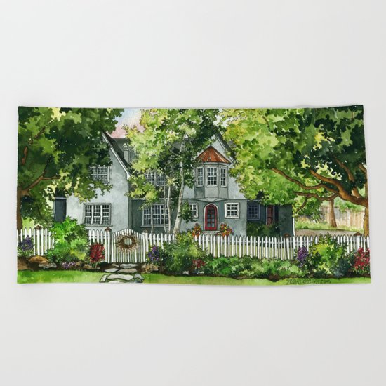 The Red Door Beach Towel