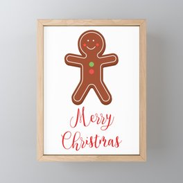 Gingerbread man Framed Mini Art Print