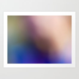 gradient blur colorful glare Art Print