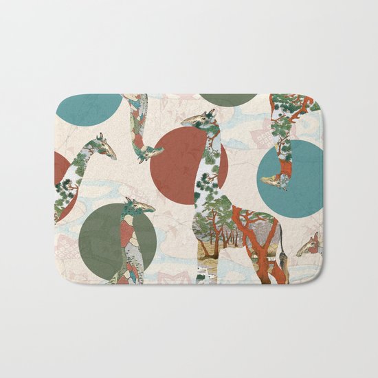 Giraffe Polka Bath Mat