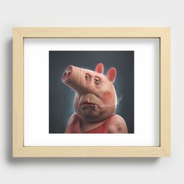 Real Life Peppa Recessed Framed Print