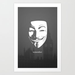 Guy Fawkes Art Prints For Any Decor Style Society6