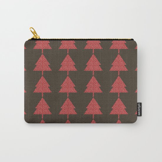 Christmas Tree brown Carry-All Pouch