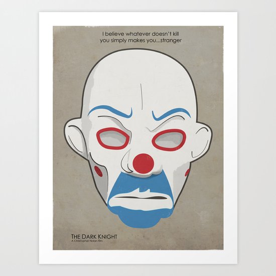 Dark Knight Movie Poster. Art Print