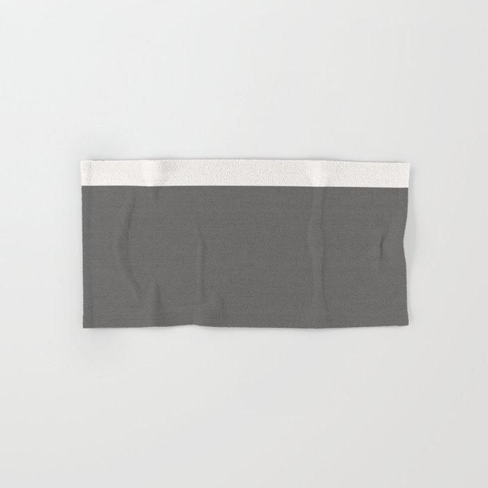 Split Grey Geometry Hand & Bath Towel