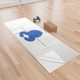 Blue inner self Yoga Towel