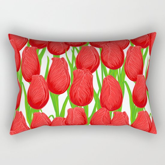 Tulips Rectangular Pillow