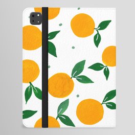 Tangerine pattern - yellow and green iPad Folio Case