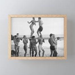 Vintage Beach Party 1 Framed Mini Art Print