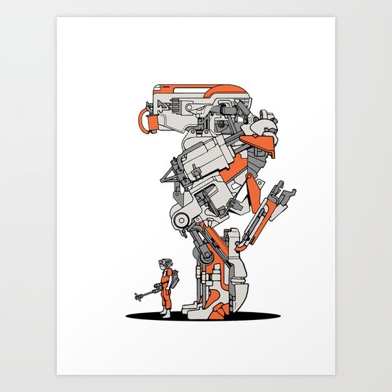 Culprit Tech Robot #1 Art Print